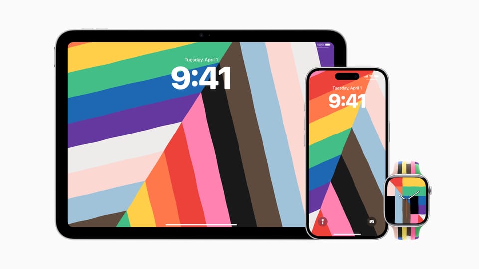 Apple推出驕傲月限定錶帶與錶面，致敬LGBTQ+社群多元價值